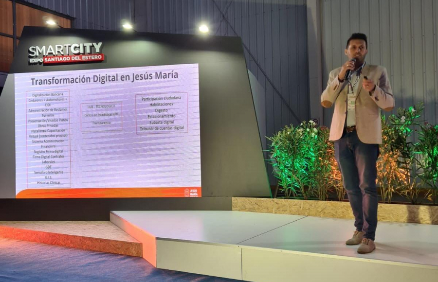 Jesús María expuso su transformación digital en la Smart City Expo en Santiago del Estero