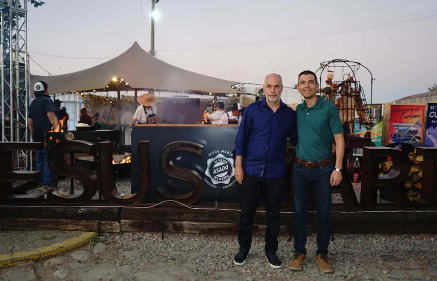 El intendente Luis Picat recibió a Horacio Rodríguez Larreta en el Espacio Jesús María