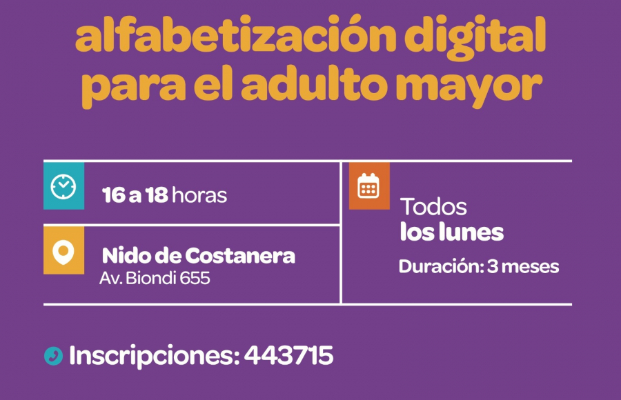 Taller de tecnologías cotidianas para adultos mayores