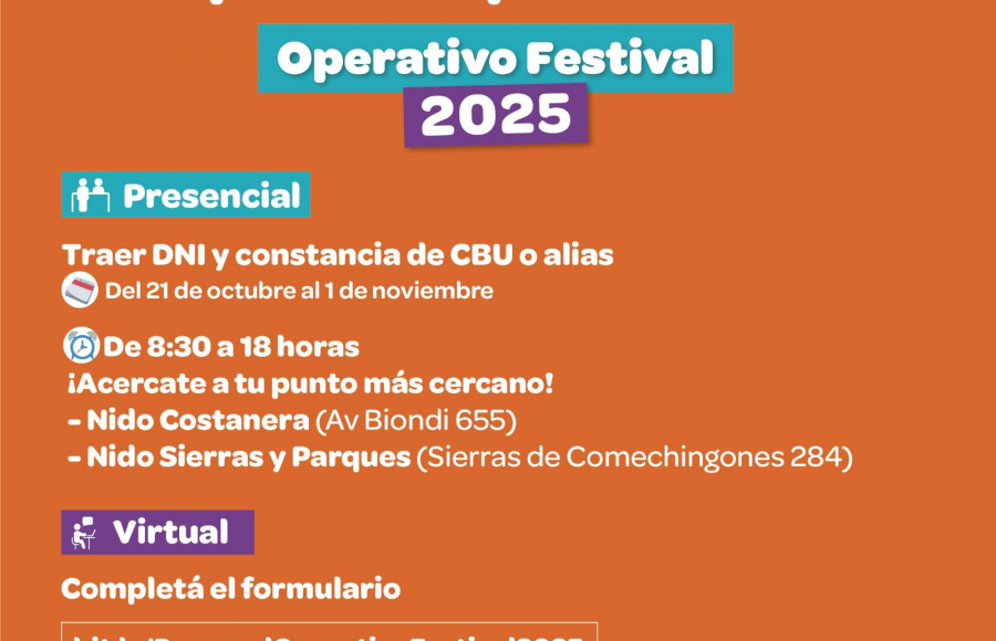 La Muni convoca a trabajadores externos para el Operativo Festival 2025