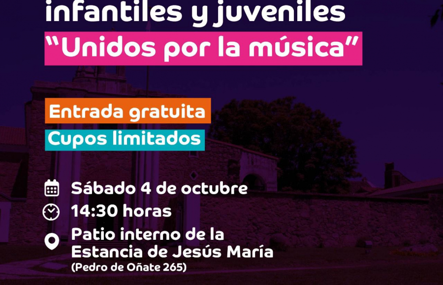 Este sábado, la Estancia de Jesús María recibe el XIII Encuentro de Orquestas Infantiles y Juveniles