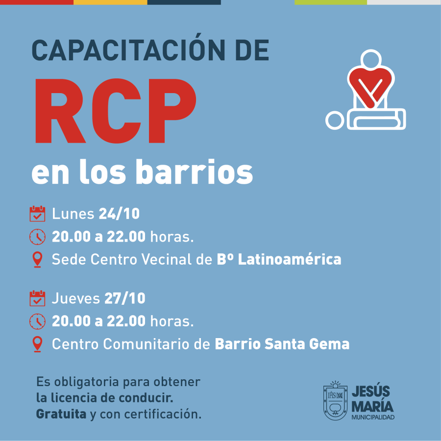 Capacitación RCP - Barrio Santa Gema