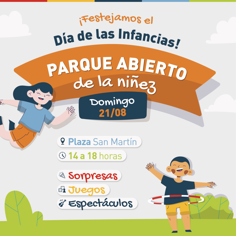 Día de las infancias: Parque Abierto de la Niñez