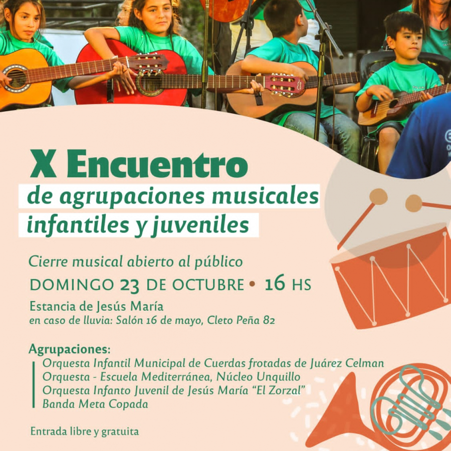 Concierto musical de agrupaciones infantiles y juveniles