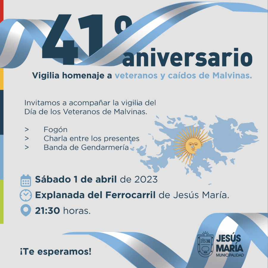 Vigilia homenaje a veteranos y caídos de Malvinas