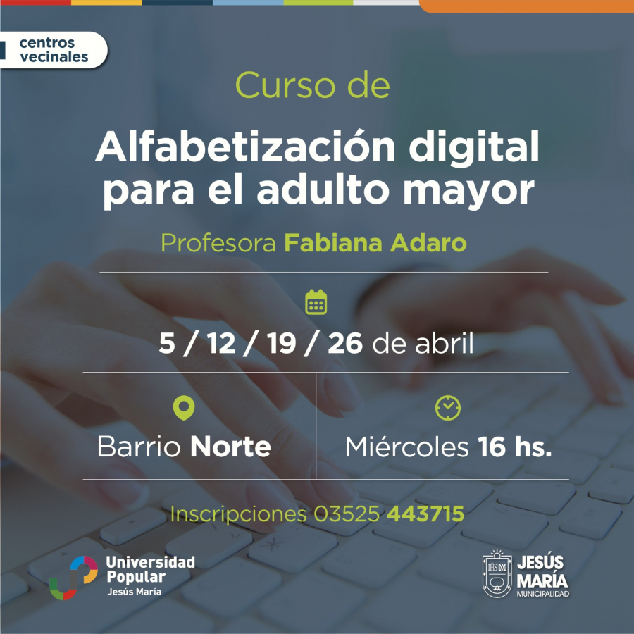 Curso de Alfabetización digital para el adulto mayor