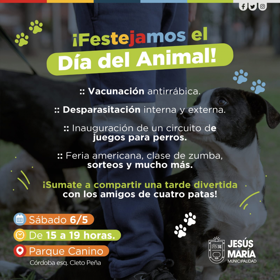 ¡Festejamos el Día del Animal en el Parque Canino!