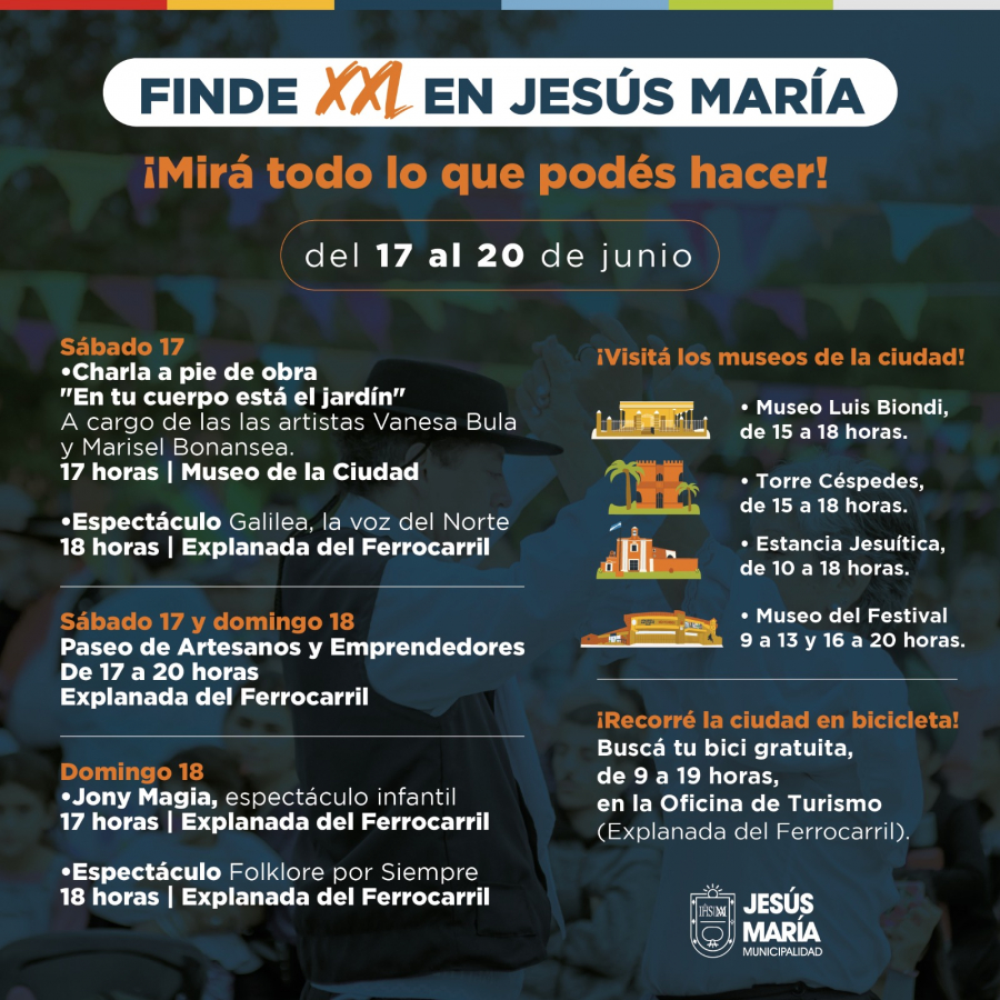 ¡Mirá todo lo que podés hacer el finde XXL!