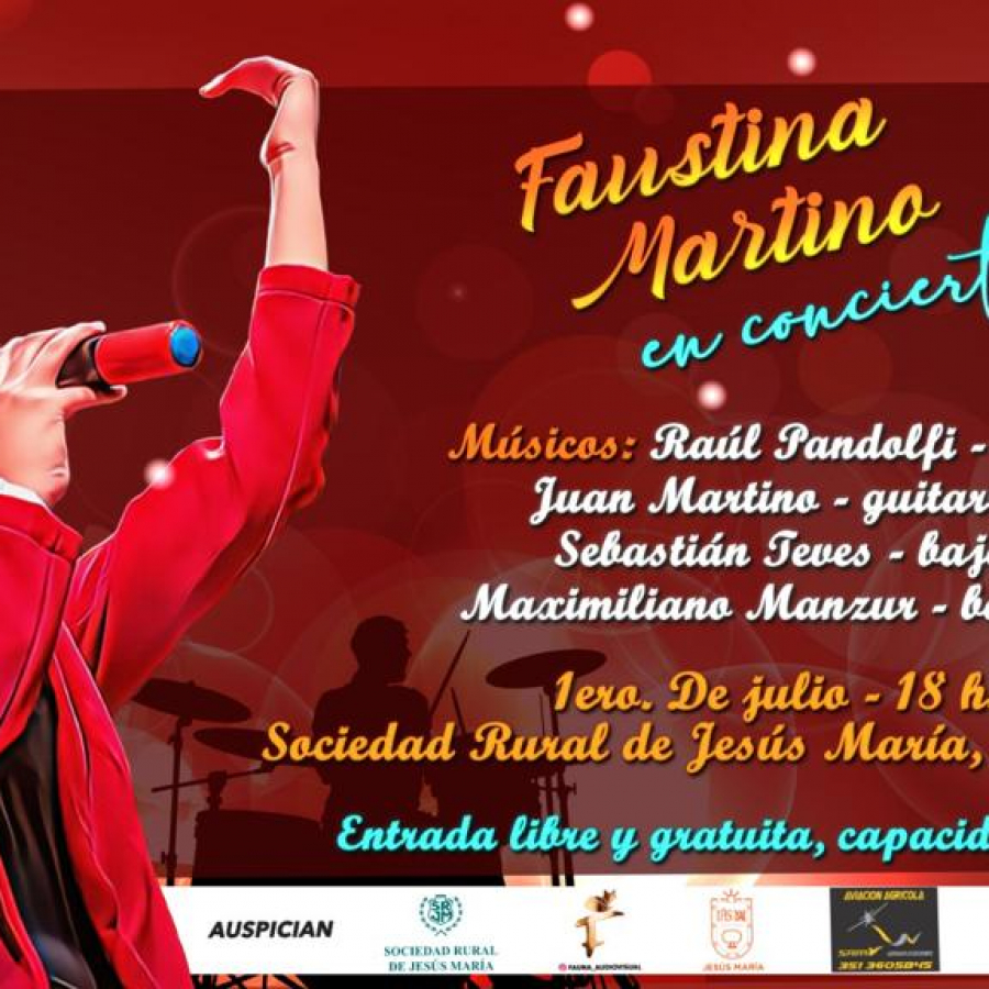 Faustina Martino en concierto