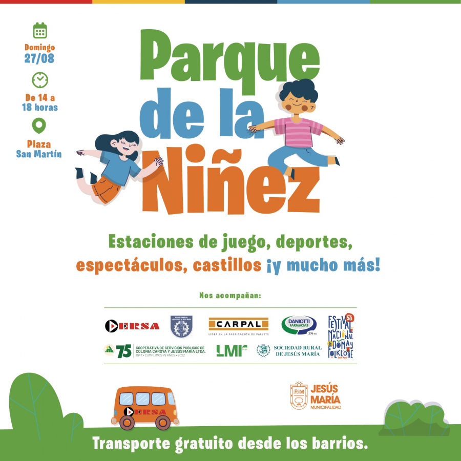 ¡Festejamos el Día de las Infancias con el gran Parque dela Niñez!
