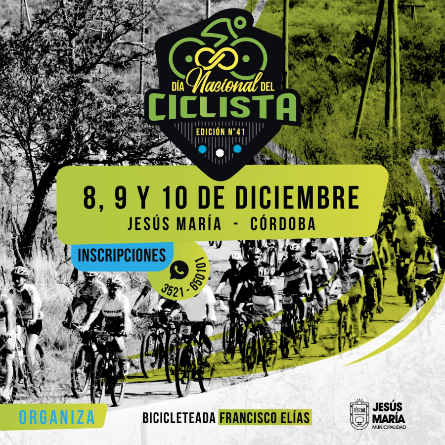 Ciclotourismo por el 41° Día Nacional del Ciclista