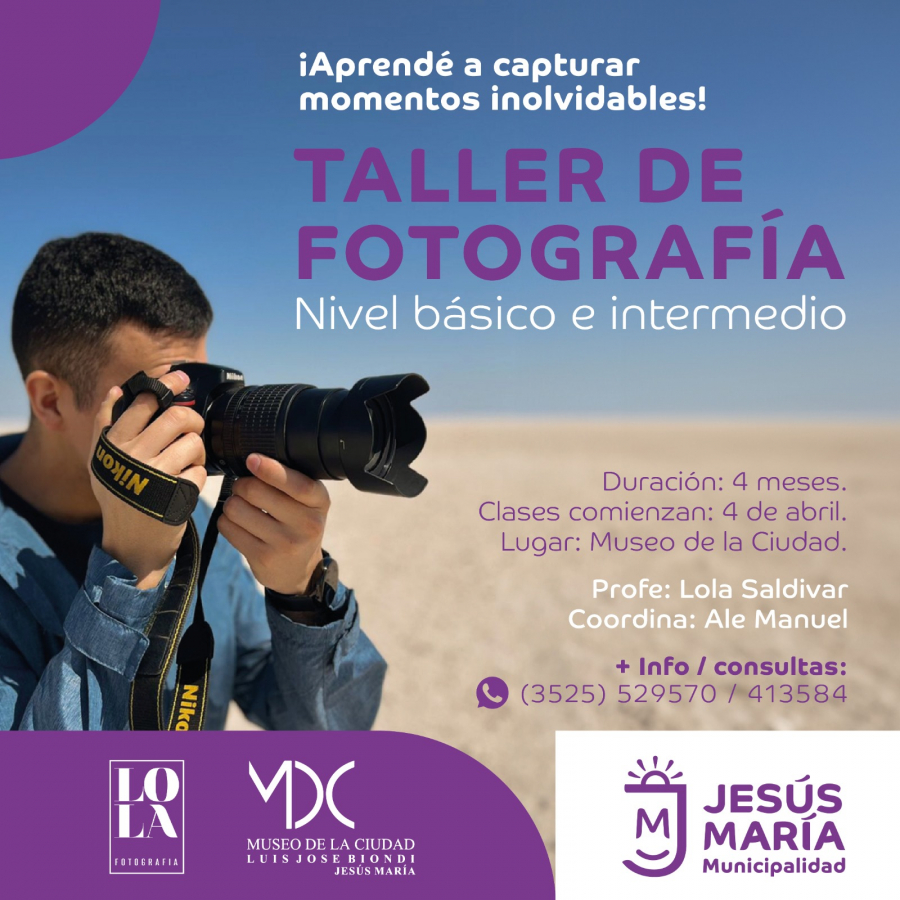 Taller de fotografía en el Museo de la Ciudad: despertá tu creatividad