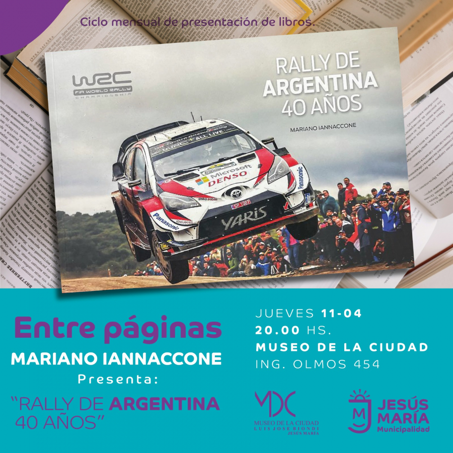 Rally Jesús María: presentación del libro “Rally de Argentina, 40 años”