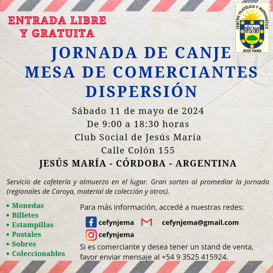 Jornada de canje, mesa de comerciantes y dispersión