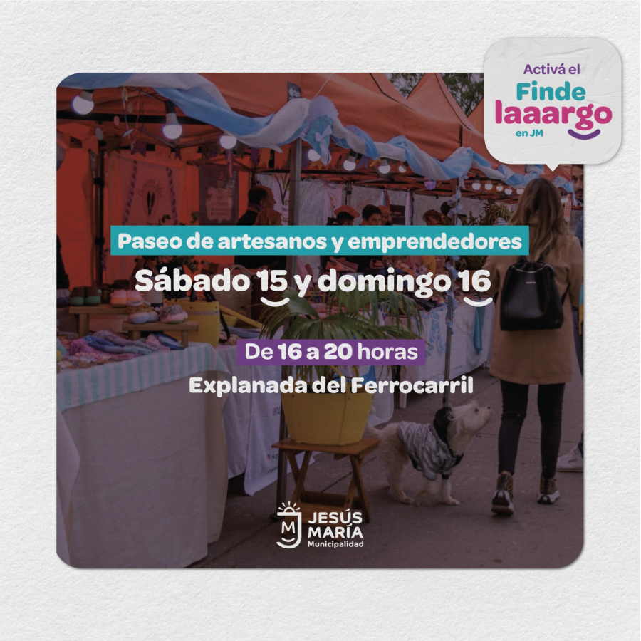 Paseo de artesanos y emprendedores