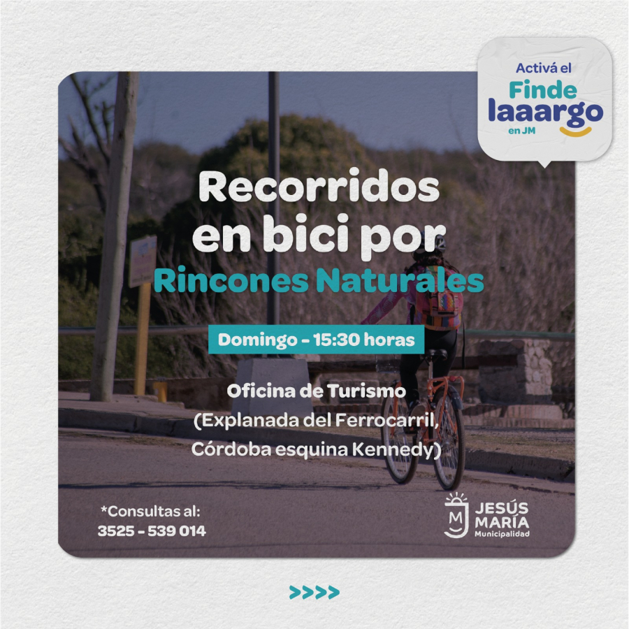 Recorridos en bici por los Rincones Naturales