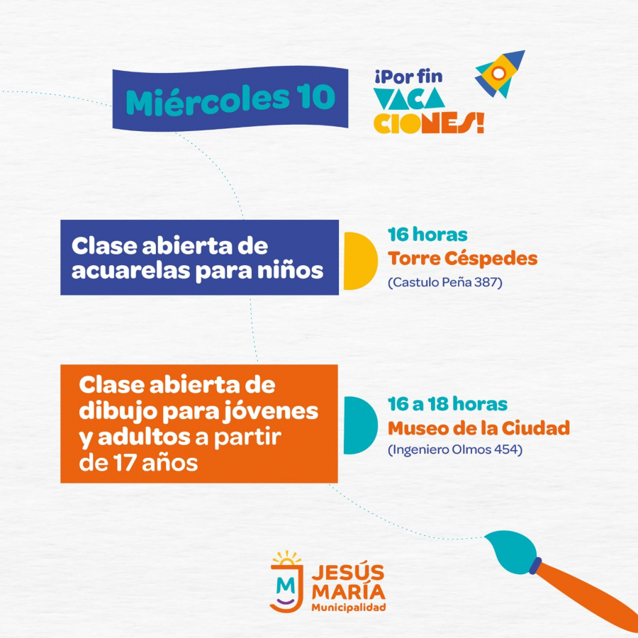 ¡Por fin vacaciones! Agenda del miércoles 10