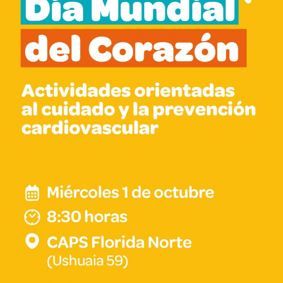 Jornada de actividades de prevención por el Día Mundial del Corazón