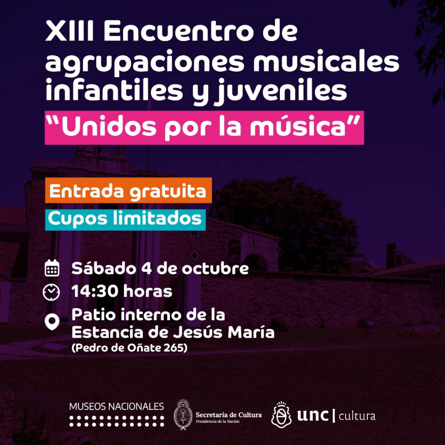 Este sábado, la Estancia de Jesús María recibe el XIII Encuentro de Orquestas Infantiles y Juveniles