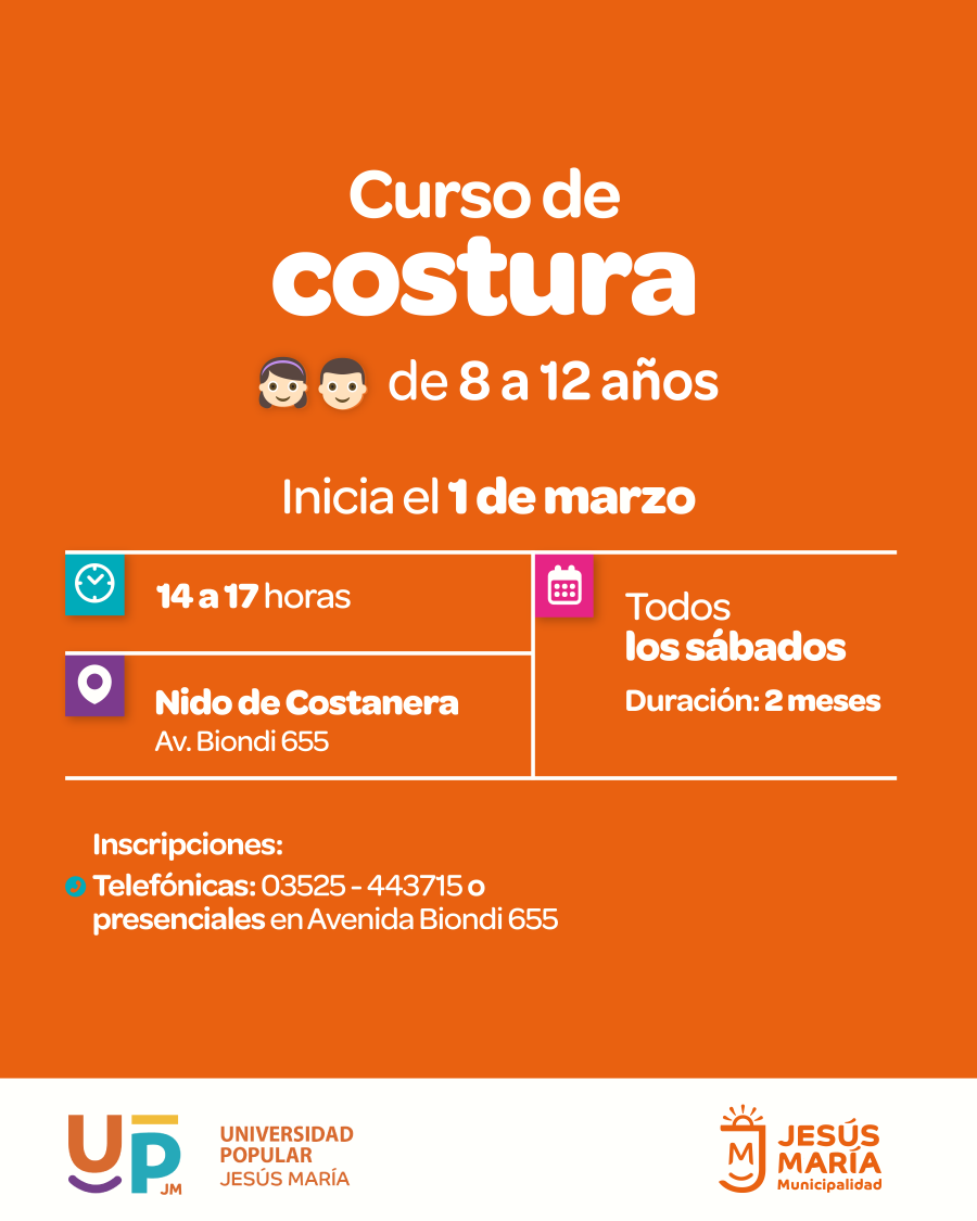 Costura para niños y niñas