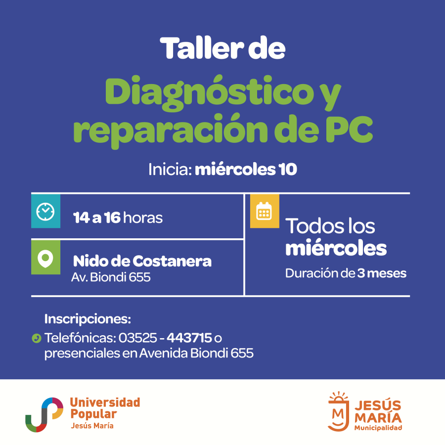 Taller de Diagnóstico y reparación de PC