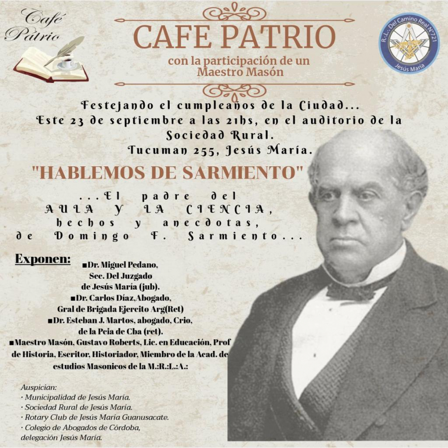 Café patrio "Hablemos de Sarmiento"