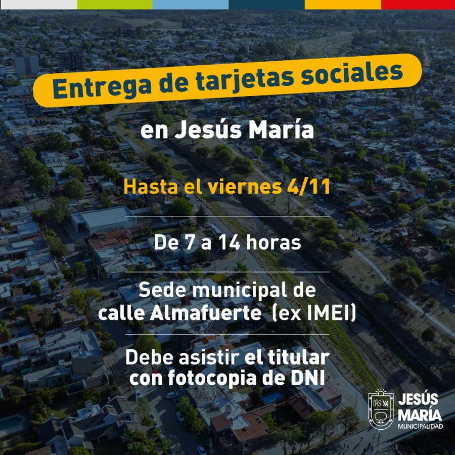 Se extiende la entrega de nuevas Tarjetas Sociales