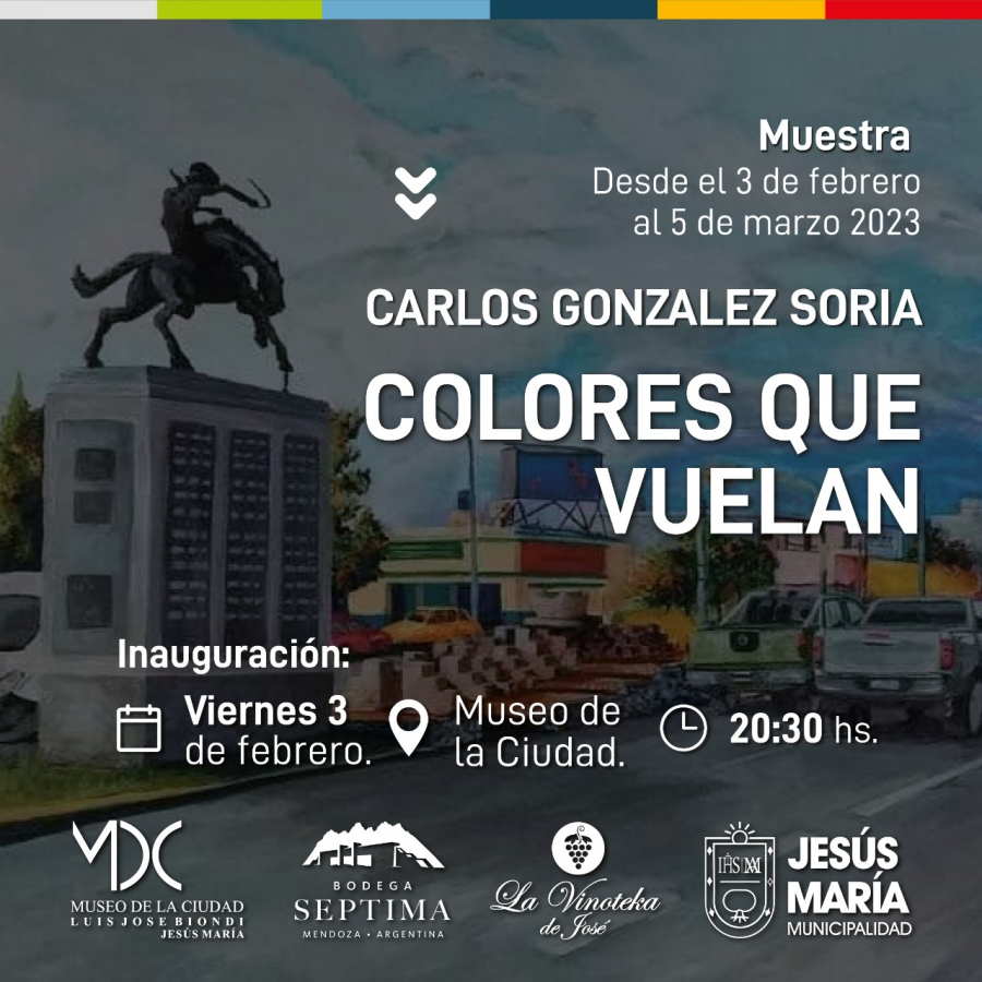 Inauguración de la muestra “Colores que vuelan” del artista Carlos González