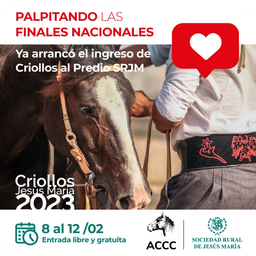 Finales nacionales de Raza Criolla de Caballos en el predio de la Sociedad Rural de Jesús María