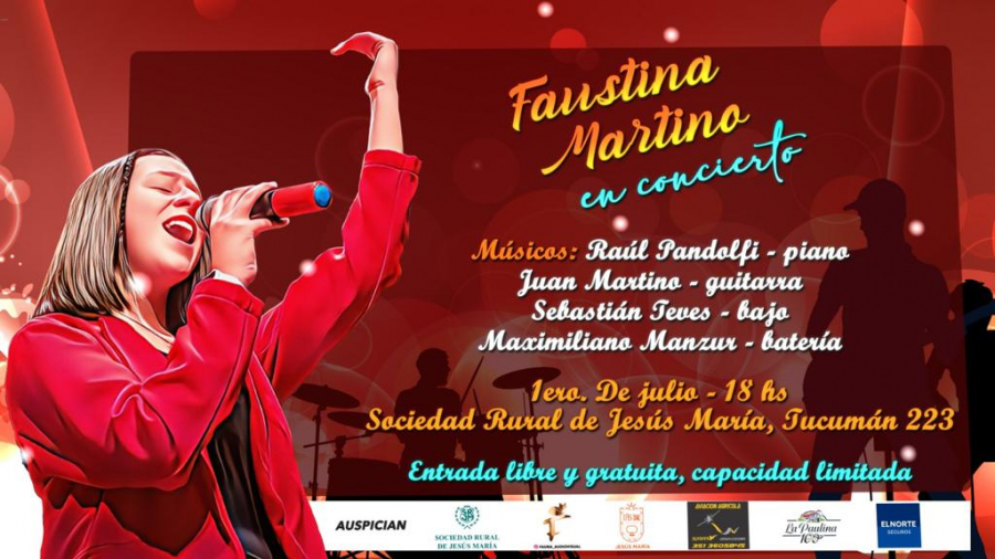 Faustina Martino en concierto