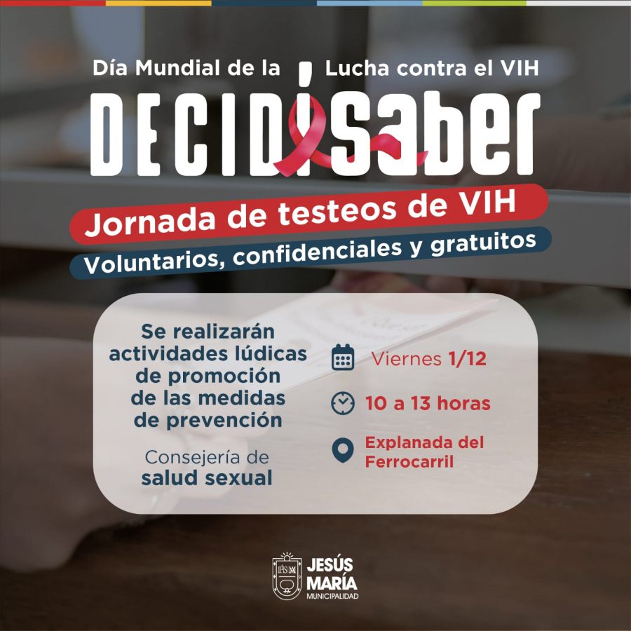 Jornada de testeos de VIH