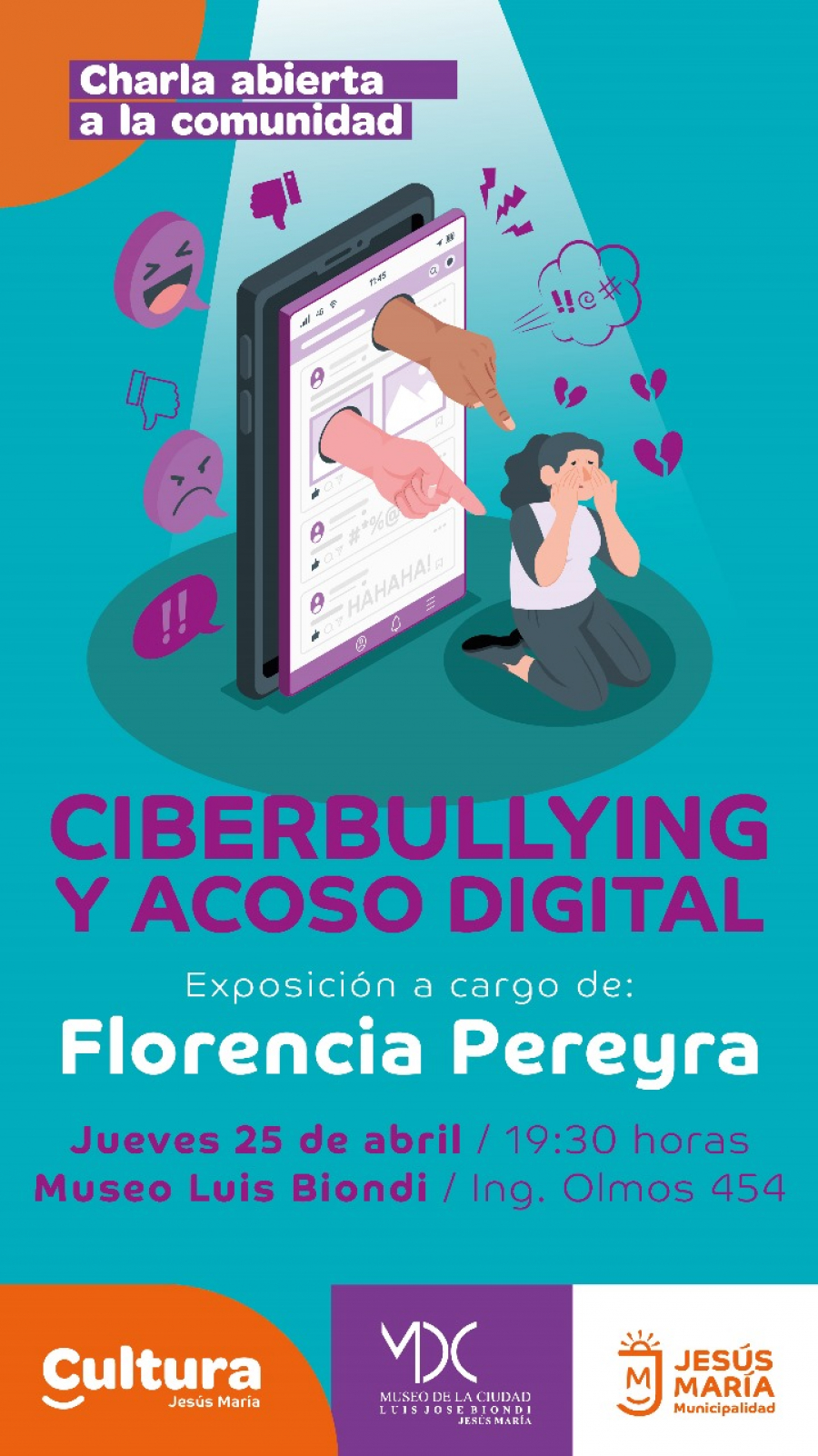 Ciclo “Entre páginas”: charla sobre Ciberbullying y acoso digital