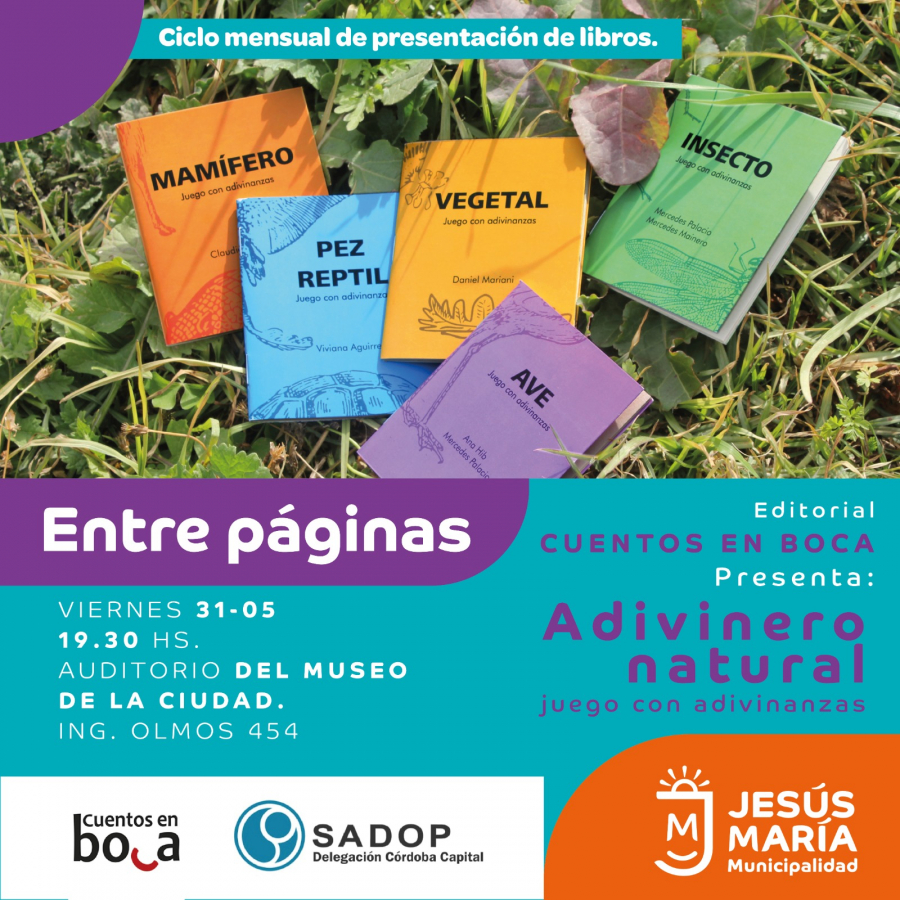 Ciclo Entre Páginas: presentación de “Adivinero Natural”