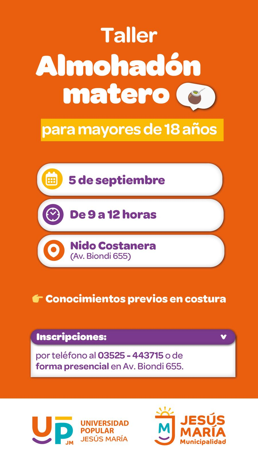 Aprender, crear y reutilizar: inscripciones abiertas para el taller de almohadón matero