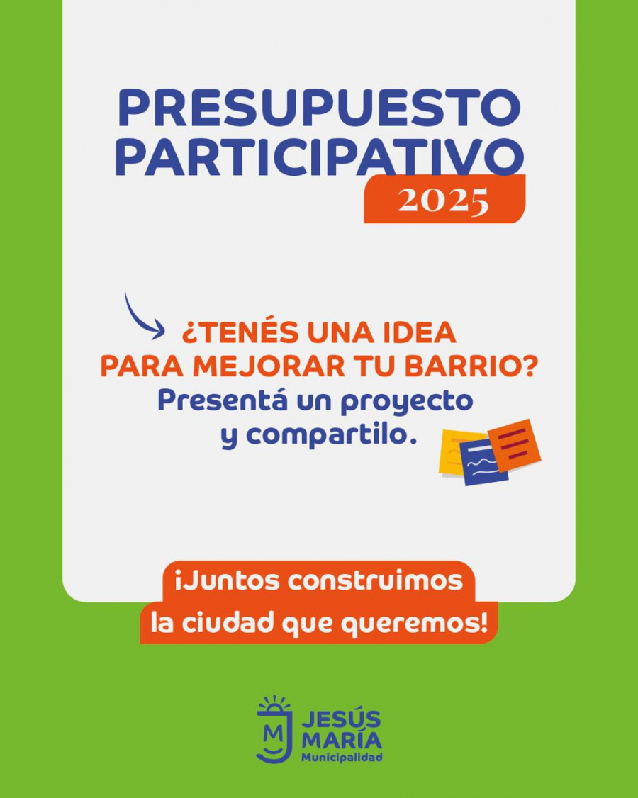 Presupuesto participativo: Taller Armando mi Proyecto