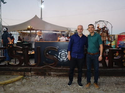 El intendente Luis Picat recibió a Horacio Rodríguez Larreta en el Espacio Jesús María