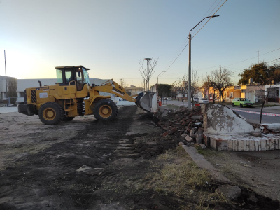 Jesús María: avanzan las obras en la nueva plaza deportiva recreativa del CEF