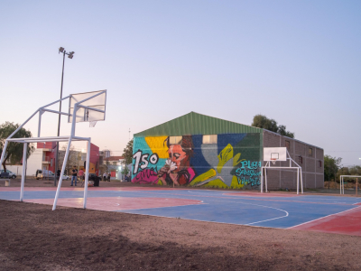 Jesús María estrenó la nueva plaza deportiva "Viberti" en el CEF