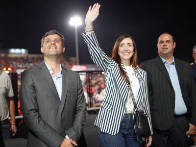 Jesús María: el intendente Federico Zárate fue el anfitrión de la vicepresidente de la Nación en su visita festivalera