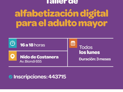 Taller de tecnologías cotidianas para adultos mayores