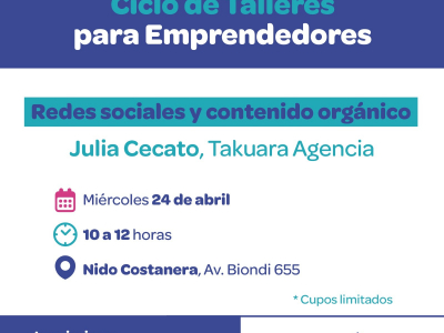 Capacitaciones gratuitas para emprendedores: redes sociales y contenido orgánico