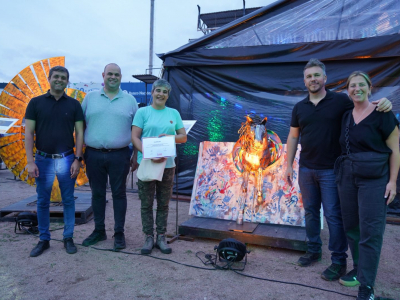 Seis esculturas con alma festivalera quedaron como legado del 3° Encuentro de Escultores