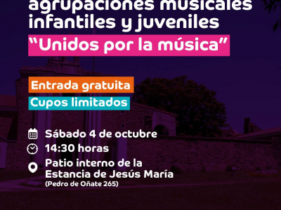 Este sábado, la Estancia de Jesús María recibe el XIII Encuentro de Orquestas Infantiles y Juveniles